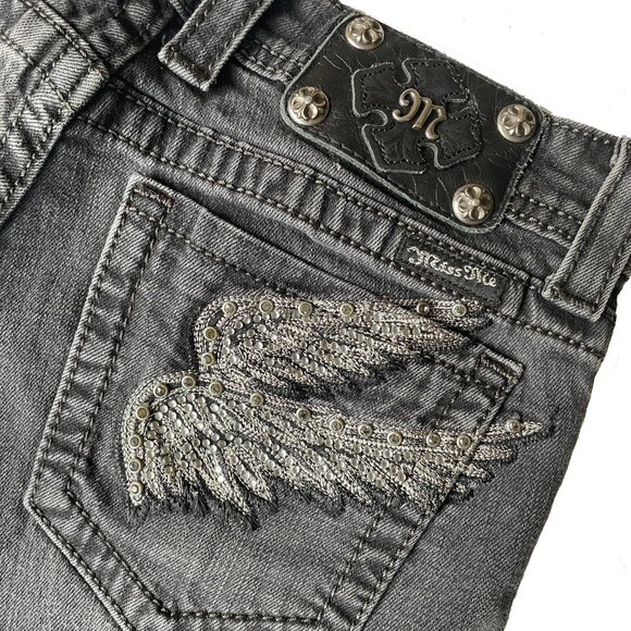 Miss Me Embellished Black Skinny Jeans - Picture 7 of 11